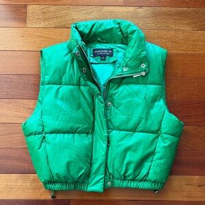 Coalition LA Women's Bright Green Quilted Puffer Vest